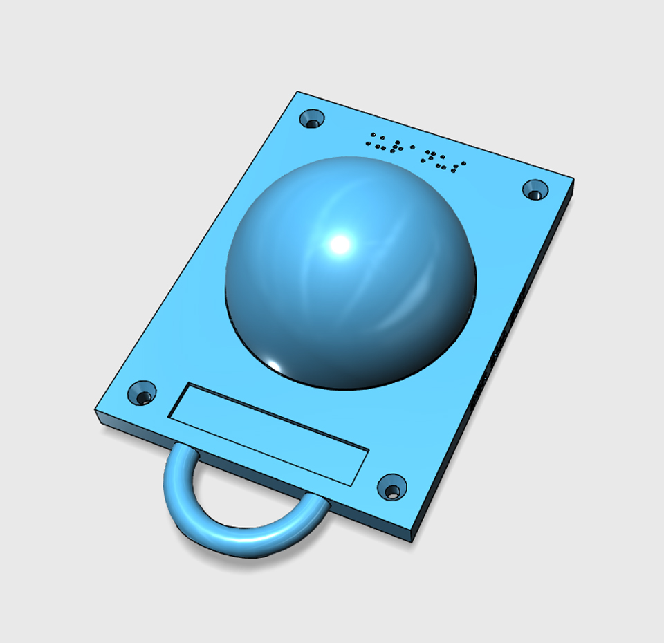 Maquette 3D d'Uranus avec plaque de support | 